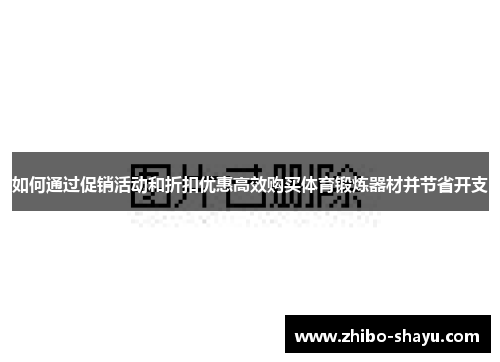 如何通过促销活动和折扣优惠高效购买体育锻炼器材并节省开支